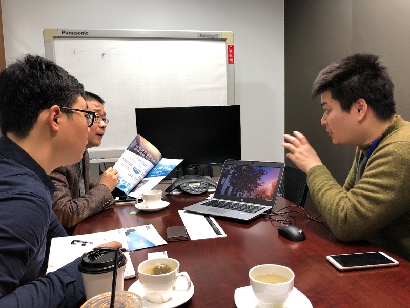 爱姆意云商拜访旭硝子（中国）投资有限公司